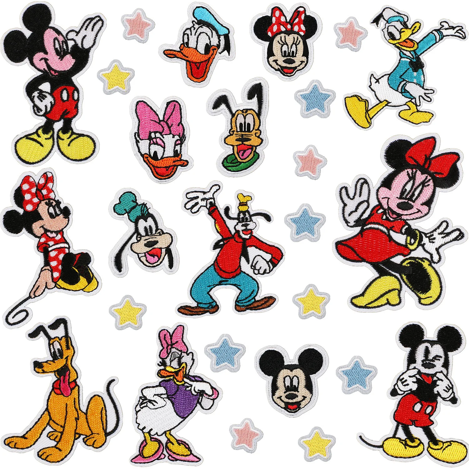 Mickey Mouse Hand Patch Have Five Small Disney Embroidered Iron On