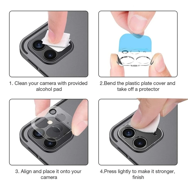 3PCS Camera Protector for Apple iPad Pro 11" 12.9" 10.9 2022 2021 Back Lens Glass HD Tempered Film Clear Cover Accessories 5