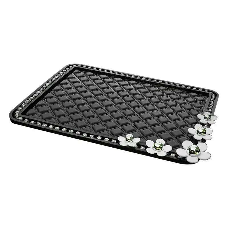 Car non-slip phone pad car dashboard storage mat reusable dashboard mat for coins keys cards phones sunglasses