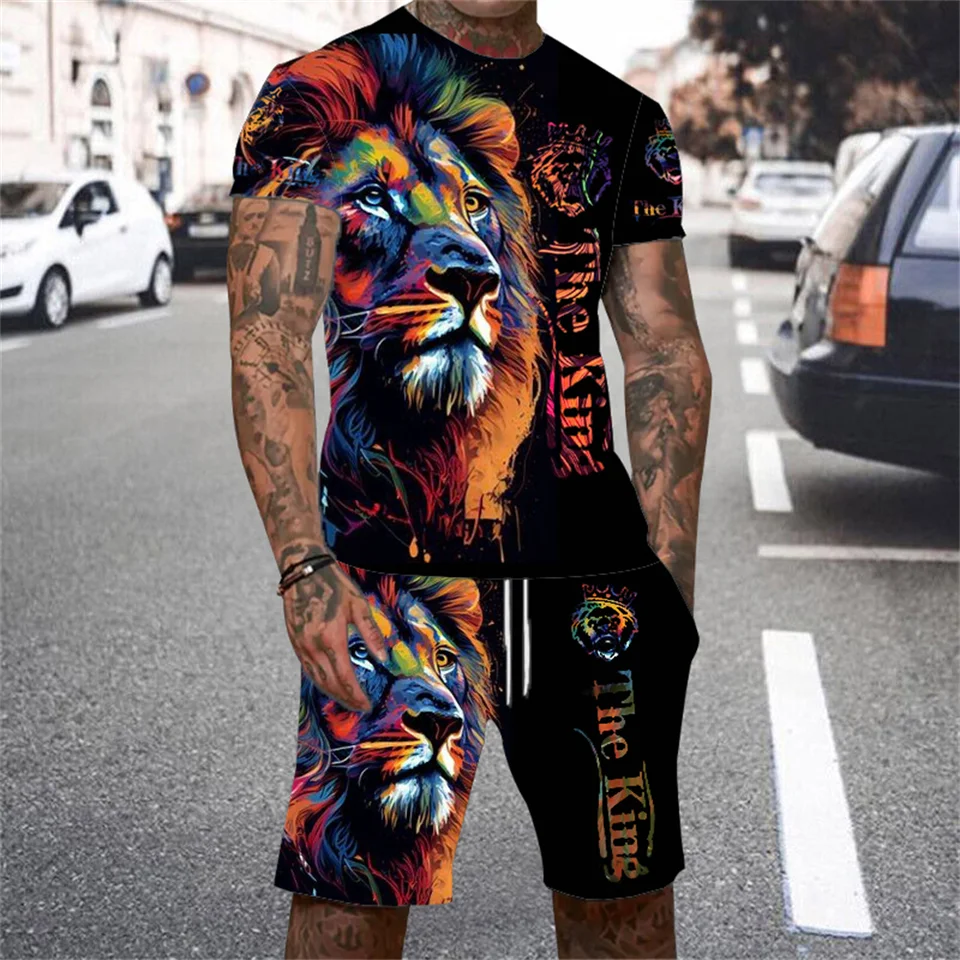 Wuiliy - Camiseta De Manga Corta Con Estampado 3D Para Hombre, Diseño