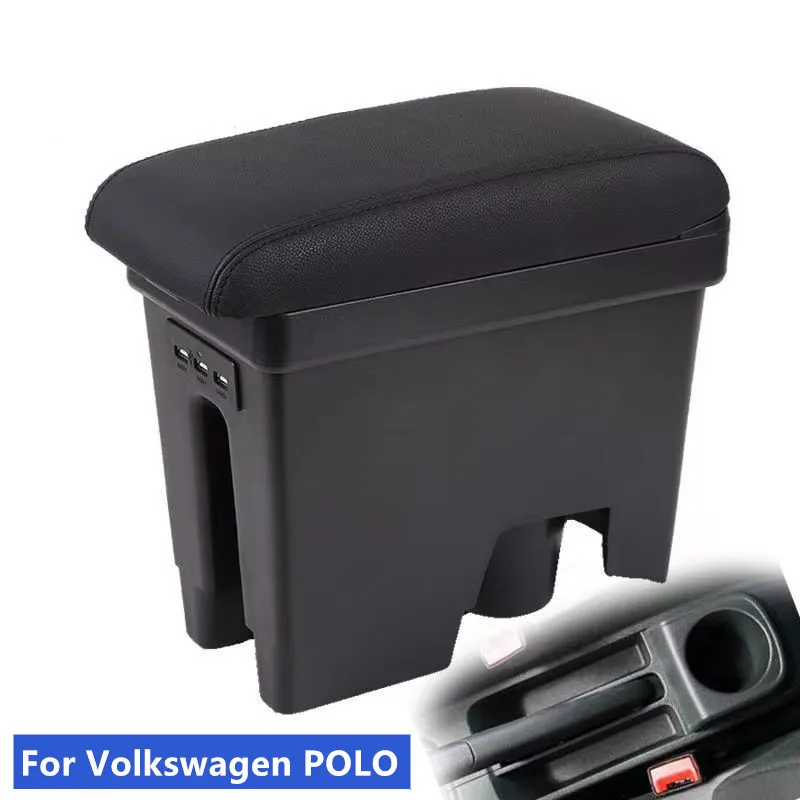 LFOTPP Car Armrest Storage Box für VW Polo MK6 AW1 GTI 2018-2023