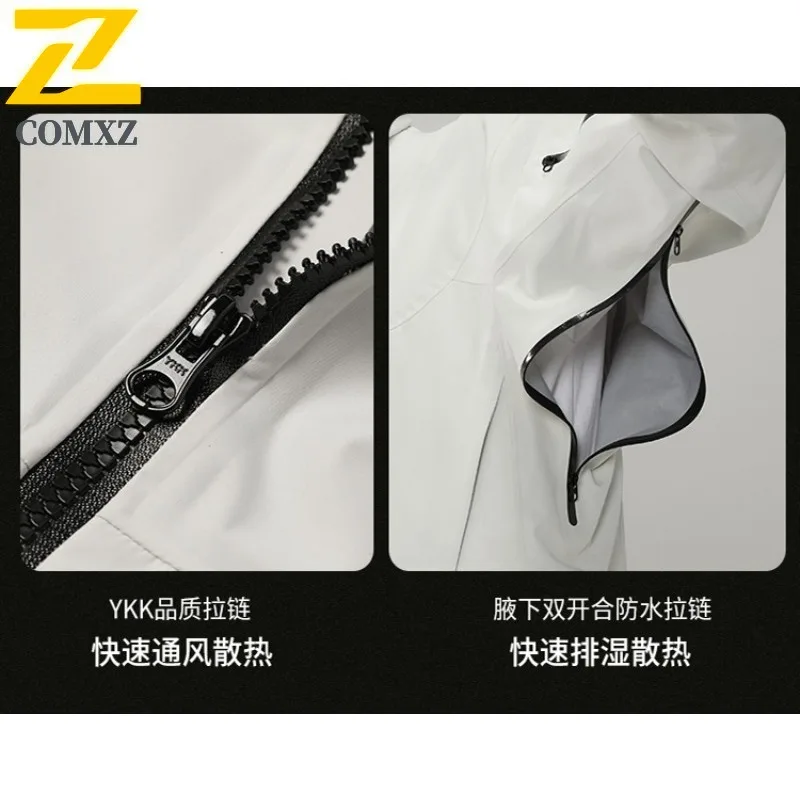 EiAO Hardshell Jacket Fully-Taped Waterproof Windproof Outdoor Travel Coat for Hiking Camping Mountaineering 2025 Professional