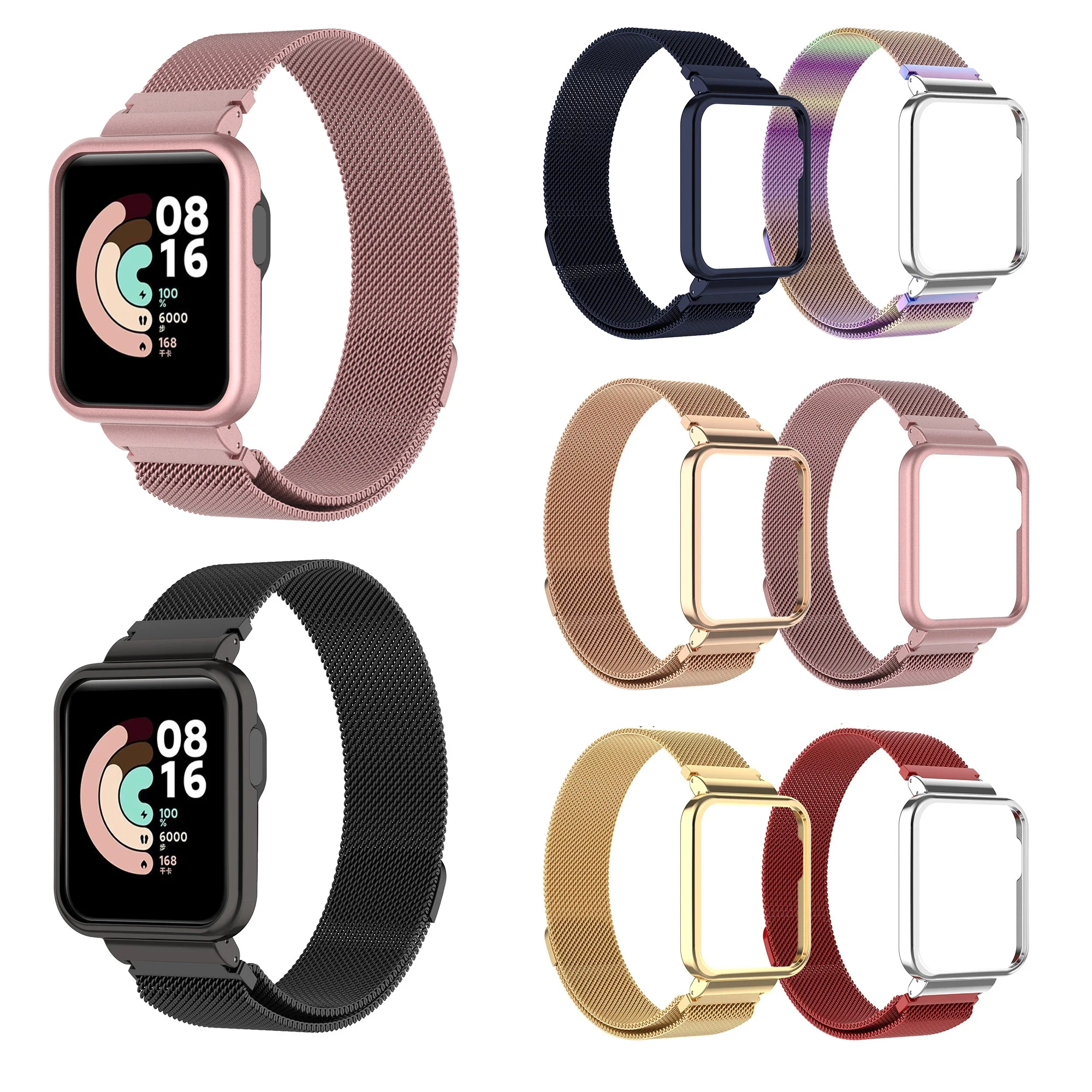 Миланская Магнитная Петля correa Mi Watch Lite 2 металлическая для Redmi watch браслет на