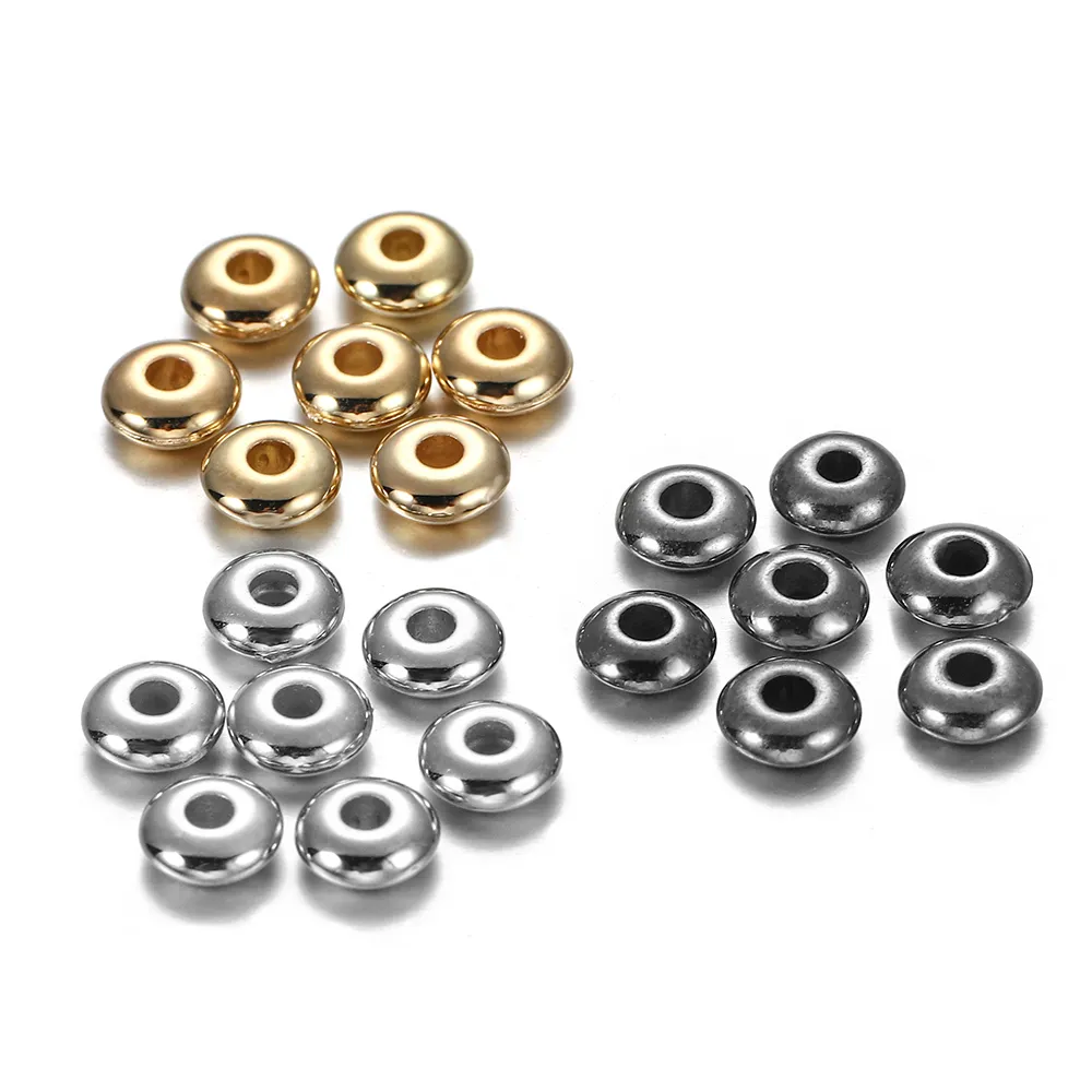200-400 pièces CCB plusieurs Styles breloque entretoise perles roue perle plate ronde perles en vrac pour bijoux à bricoler soi-même faisant des fournitures accessoires