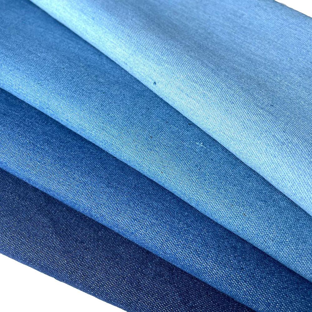 Washed Denim Cotton Fabric 4