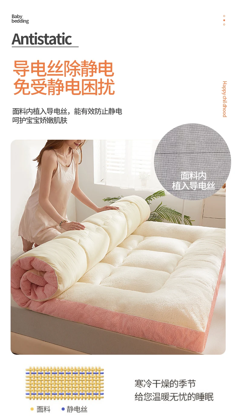 Description Picture 6 of itemDropshipping Customizable Size Mattress Soft Mattress Home Tatami Mat Was The Floor Mat Student ZHA13A-17999