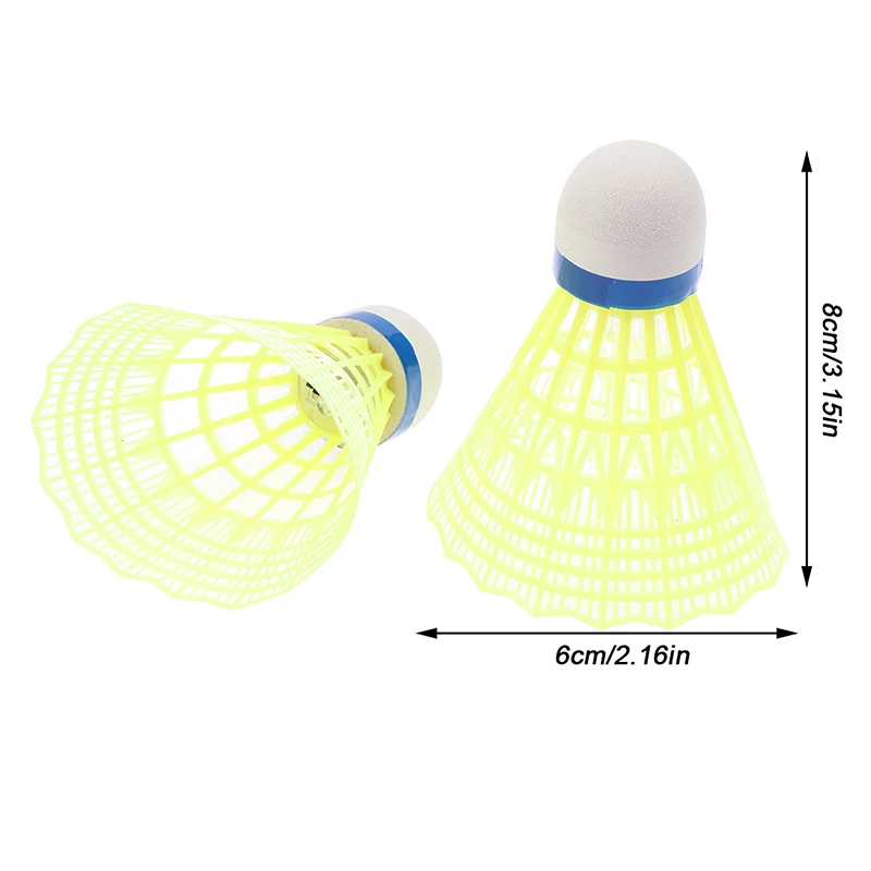 Badminton Shuttlecock Badminton Ball Feather Shuttlecock 1Pcs Lighting Badminton Head LED Luminous Colorful Goose Feather Shuttlecock Outdoor Sports Entertainment Night Training Ball