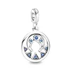 Fit Original Charms Me Bracelet Small 925 Sterling Silver Small Hole Me Series Ring Blue Diy Bead DIY Jewelry Accessories New 5