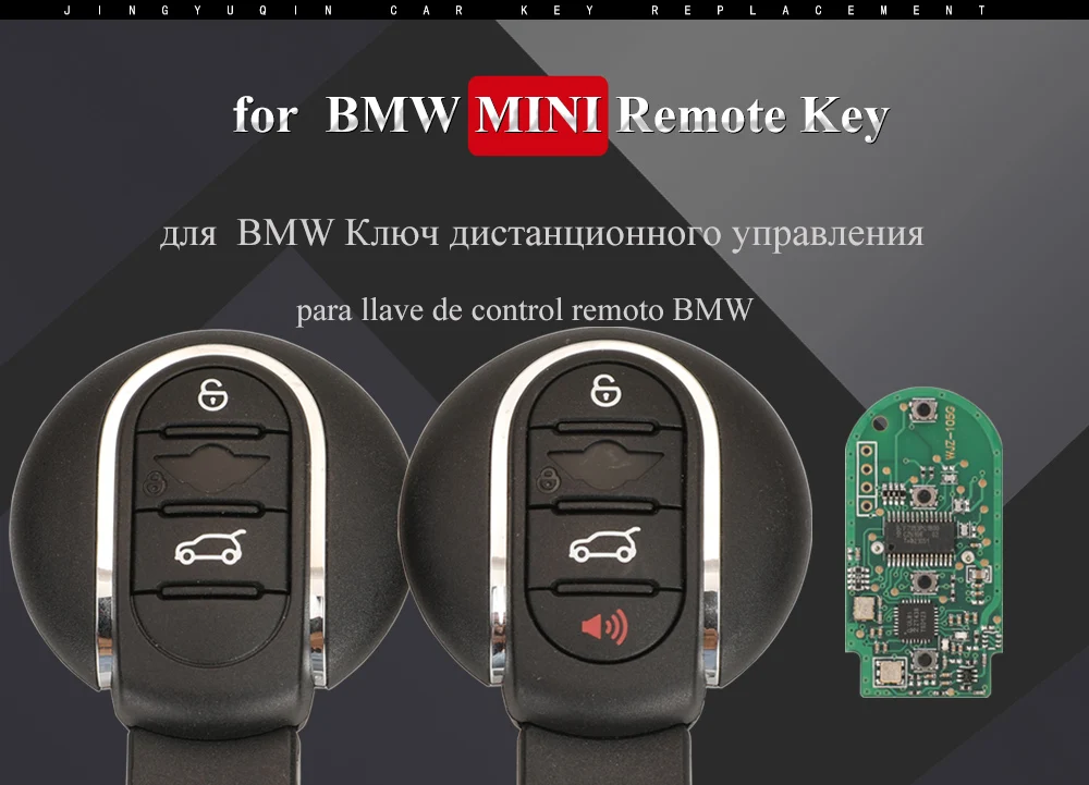 Keyforkess 3/4BTN Smart telecomando auto portachiavi 315MHz 434MHz ID49 per BMW Mini Cooper Countryman Clubman F-Series F55 F56 2015-2018 - S39fb2c5fc8124a7b9a012b52e161ea46G