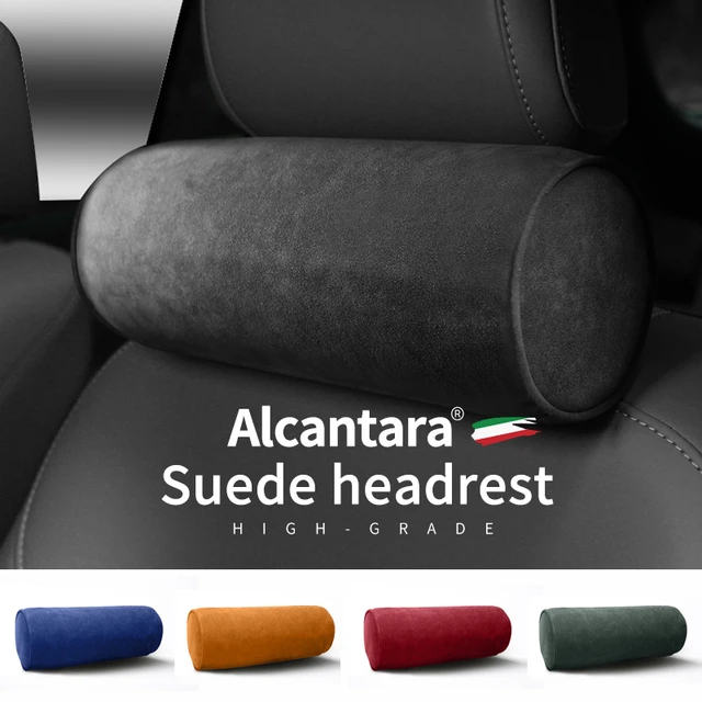 Car Lumbar Support Cushion Backrest Car Seat Deerskin Velvet Lumbar Neck  Pillow Headrest Interior Accessories - AliExpress