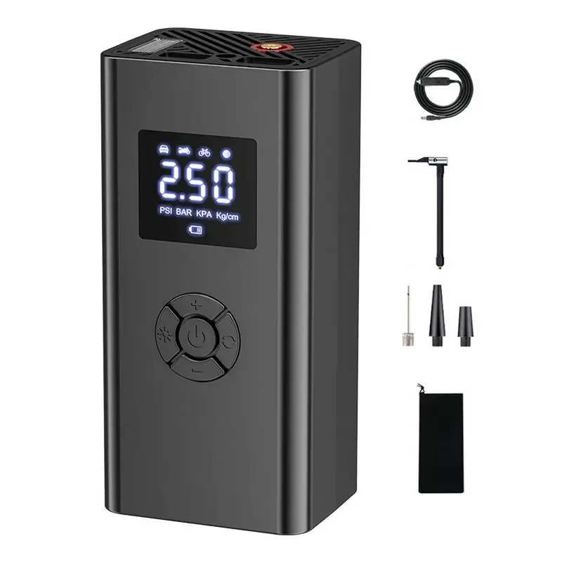 

Portable Automobile Air Compressor Digital Tire Auto Shut Off 150 PSI Inflation Pump Tire Compression Pump Compressor Car Motor