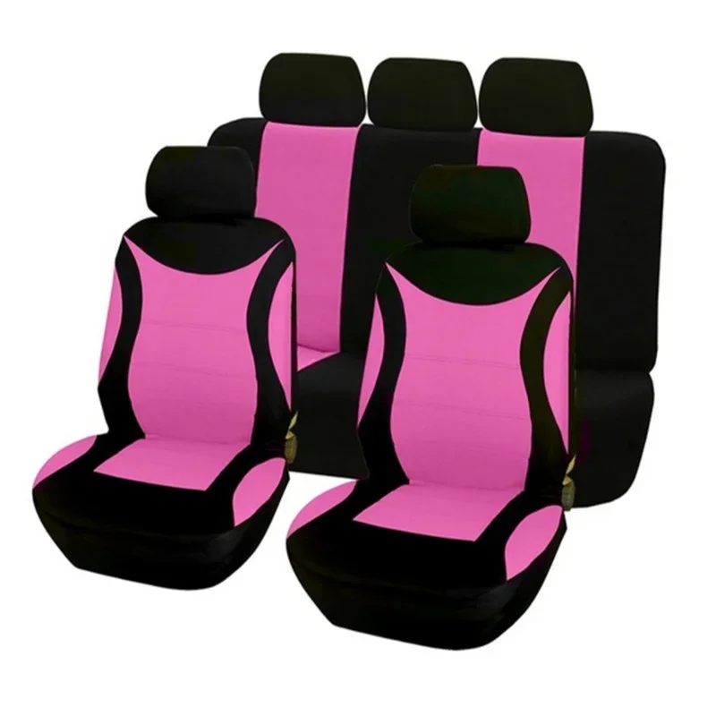 KBKMCY-핑크 자동차 시트 커버 여성용 남성용, 스즈키 짐니 발레 노 셀레리오 시아즈 리아나 이그니스 비타라 2019 스위프트 카 프로텍터