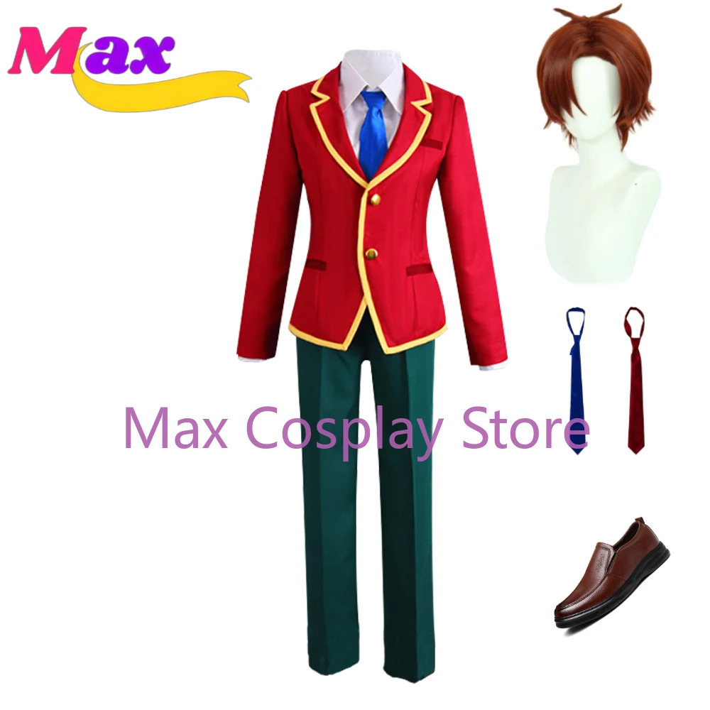 Max Cos Ayanokouji Kiyotaka Cosplay Costume Short Wig And Sheos Anime Max Cos Ayanokouji Kiyotaka Cosplay Costume Short Wig And Sheos Anime