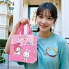 Kawaii Sanrio Kuromi My Melody Printed Non Woven Fabric Bag Cute Cinnamonroll Large Capacity Carrying Bag Item Storage Bags 2