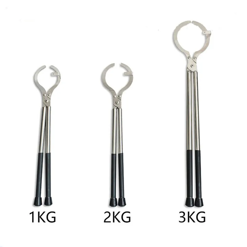 용광로 보석 주조 기계용 도가니 집게, 흑연 거치대 스테인리스 스틸 플라이어, 보석 도구, 1kg, 2kg, 3kg
