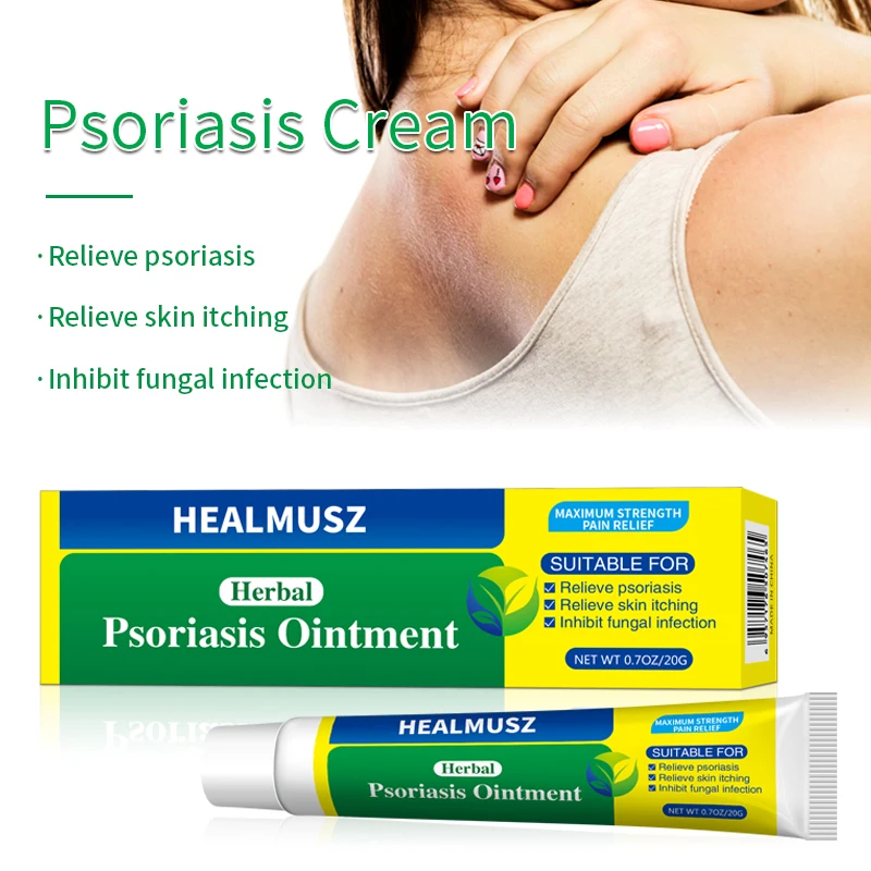 

20g Psoriasis Eczema Antipruritic Ointment Effectively Treats Various Skin Diseases Hand Foot Ringworm Herbal Medical Antibacte