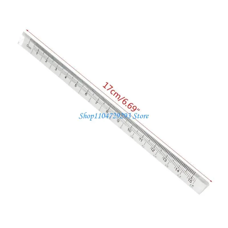 예술가 디자이너 학생을 위한 Y2GD 투명 아크릴 눈금자 측정 범위 0-15cm