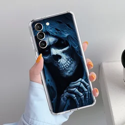 Soft Clear Grim Reaper Skull Phone Case - Elegant and Durable Protection - Samsung S20Ultra (A4)