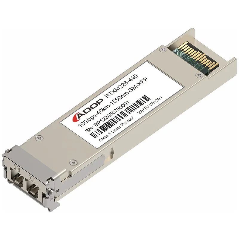 ADOP for Cisco XFP-10GER-OC192IR Compatible 10GBASE-ER/EW and OC-192/STM-64 IR-2 XFP 1550nm 40km DOM LC SMF Transceiver Module