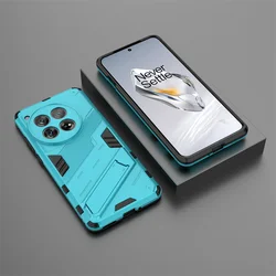 Premium Magnetic Armor Phone Case - Shockproof Stand Protection Back Cover for Oneplus 10T 5G (Blue)