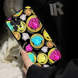 Luxury V - Versace Designer Silicone Phone Case - Black Cover for iPhone 14 Plus (Z1)