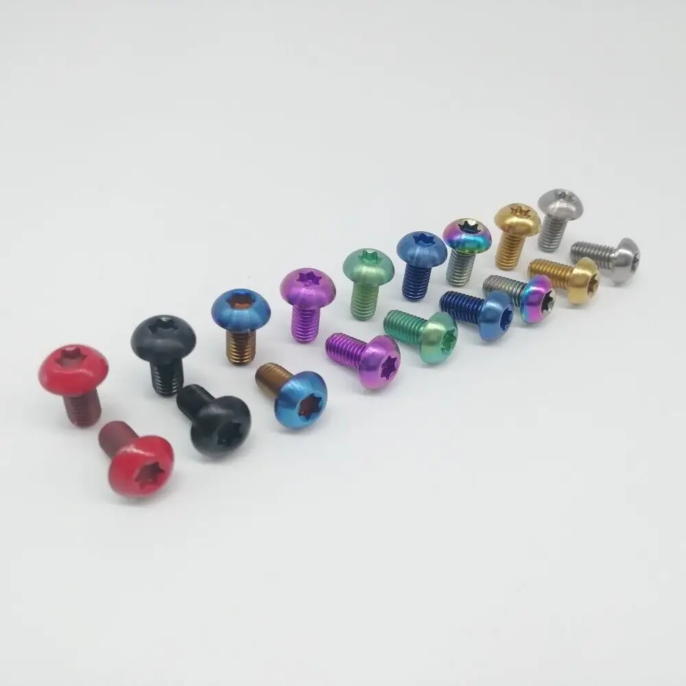 Bynccea 12 Bulloni Per Rotore Freno A Disco Bici M5x10mm - Viti In Acciaio Inox Rosse Per MTB E Bici Da Strada