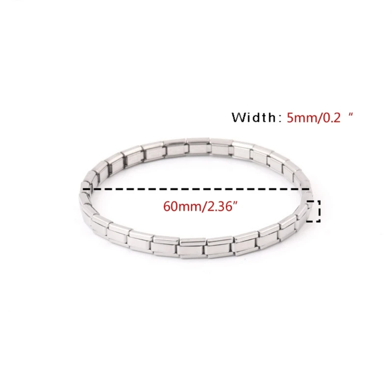 Starter Charm Bracelet 5/9/12mm Italian Starting at 18 Links For Men Women Wrist Punk Stainless Steel Modular Links stainless steel bracelet