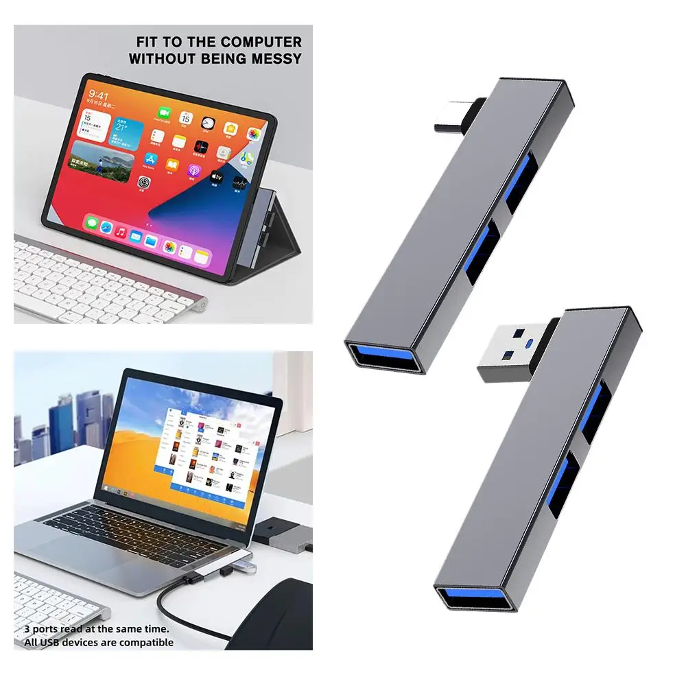

3 In 1 USB HUB Type C HUB OTG USB 3.0/Type-C 3.0 To 3 USB USB Splitter Hub Speed 5.0Gbps 3 Port For PC Laptop Notebook B5A4
