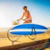 Aluminum Alloy Surfboard Bike Rack Bicycle Surfing Board Carrier Rack Holder Bicycle Surfboard Holder Wakeboard Bike-Side Holder 3