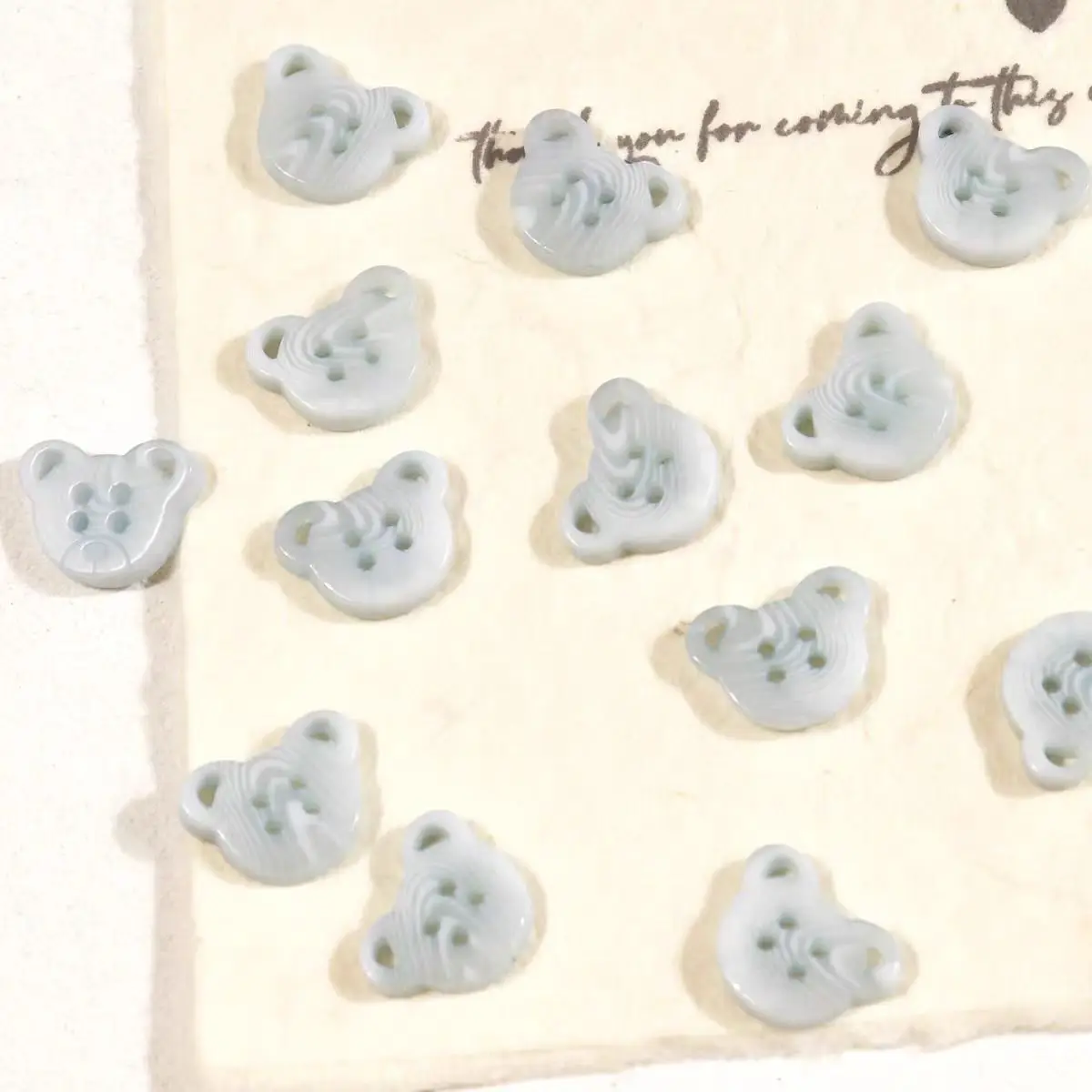 10pcs 눈송이 곰 단추 귀여운 DIY 인형 옷 바느질 장식 Ins 공예 스크랩북 DIY 의류 바느질 용품