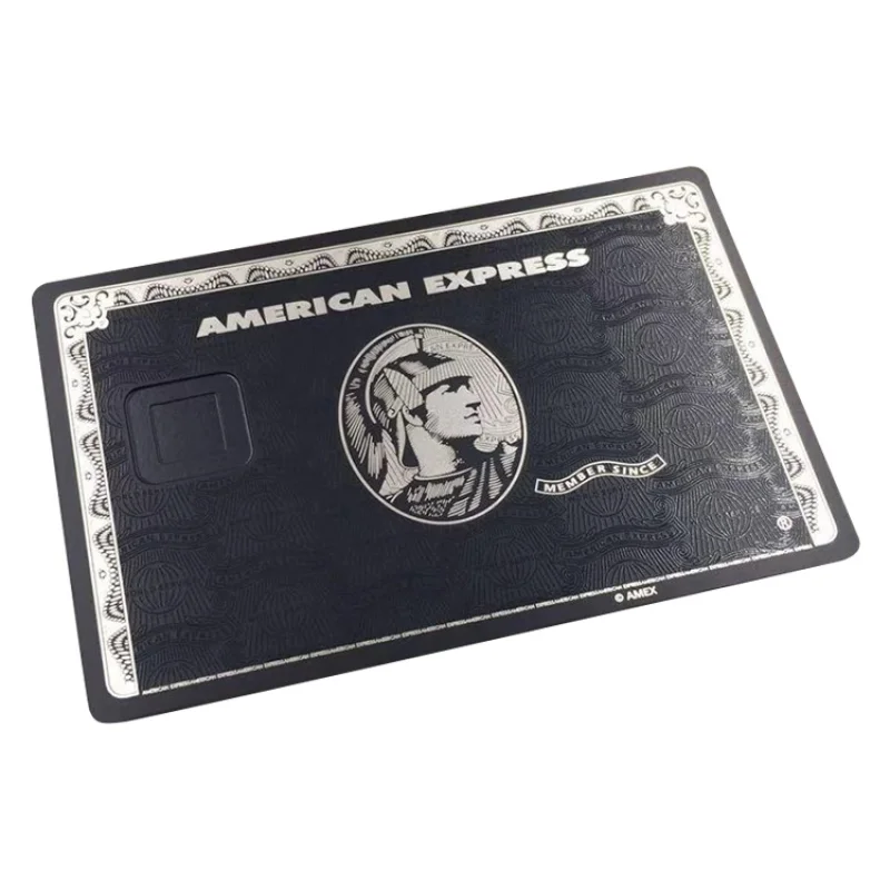 

Лазерные матовые пустые металлические визовые кредитные карты Bla с магнитной полосой и чиповым пазом Поддержка печати личное имя go