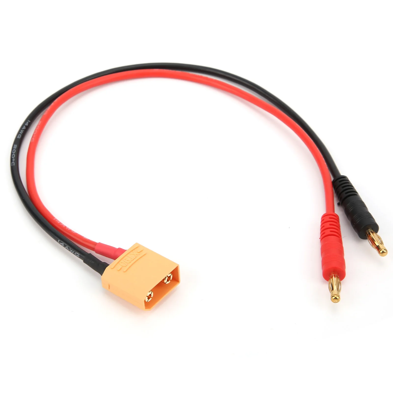 XT90에서 4.0mm 바나나 플러그로 변환하는 14AWG 케이블 안정적인 XT90에서 4mm 바나나 플러그로 변환하는 휴대용 케이블 비행기용 보트 모델용 RC 자동차용