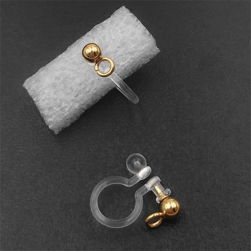 20Pcs Invisible Clip-on Earring Converters for Non Pierced Ears Jewelry  Findings - AliExpress