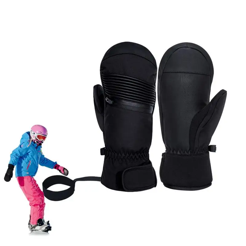 

Перчатки для сноуборда, зимние лыжные перчатки, теплые водонепроницаемые ветрозащитные зимние перчатки с закрытыми пальцами, Нескользящие толстые зимние лыжные перчатки