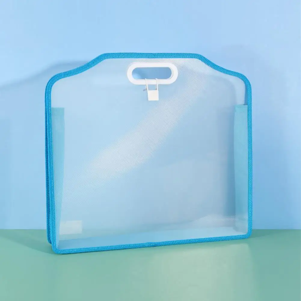 Litake 2Pcs Large Art Portfolio with Handles File Bag Thickened Large-capacity  Transparent Art Portfolio Container 