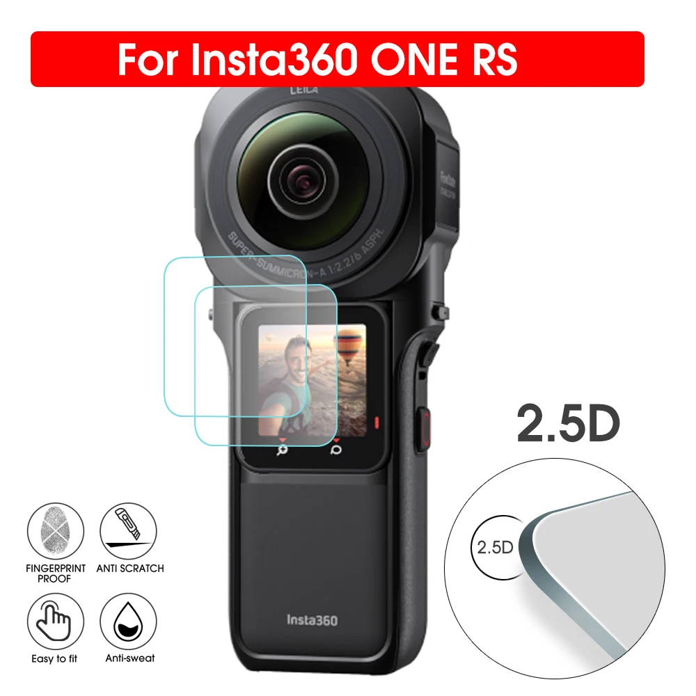 Pellicola Salvaschermo Per Insta360 One Rs 1 Pollici 360 Edition Videocamera D'Azione Lcd Accessori Per Pellicole Protettive Per Insta360 One Rs
