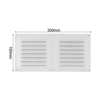 ตะแกรงระบายอากาศ 300 X 150 มม. ฝาครอบช่องระบายอากาศ การไหลของอากาศที่เหมาะสมที่สุด การควบคุมการไหลของอากาศที่เชื่อถือได้ ขนาดกะทัดรัด ใช้ภายในอาคาร 2