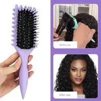 Women's Hair Comb Hollow Shaped Curly Hair Comb Multi Functional Scalp Massage And Anti-static Fluffy Hair Brush Hairstyle Tools 2