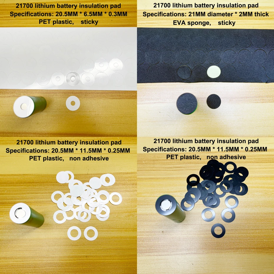 

100pcs/lot 21700 lithium battery positive and negative pole insulation pad, barley paper circle, paper surface gasket