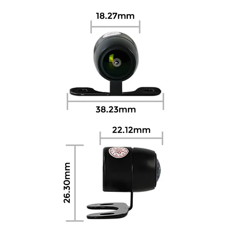 자동차 역방향 카메라 후면보기 주차 나비 카메라 IP68 방수 CCD LED 자동 백업 모니터 와이드 170 ° 범용 각도