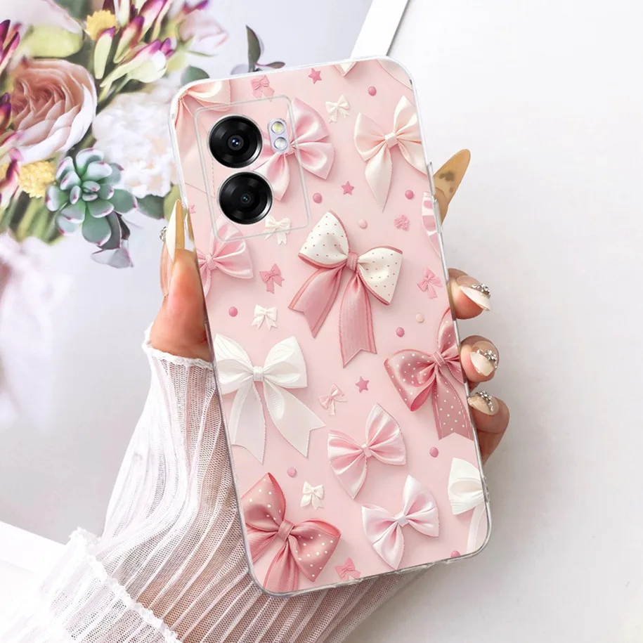 Stylish Flower Butterfly Soft Clear Silicone Phone Case Cover