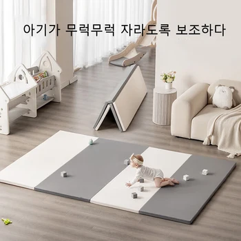 두꺼운 PU 가죽 아기 크롤링 패드 놀이방 매트, 아기 활동 체육관 및 놀이매트, 아기 놀이 매트, 4cm