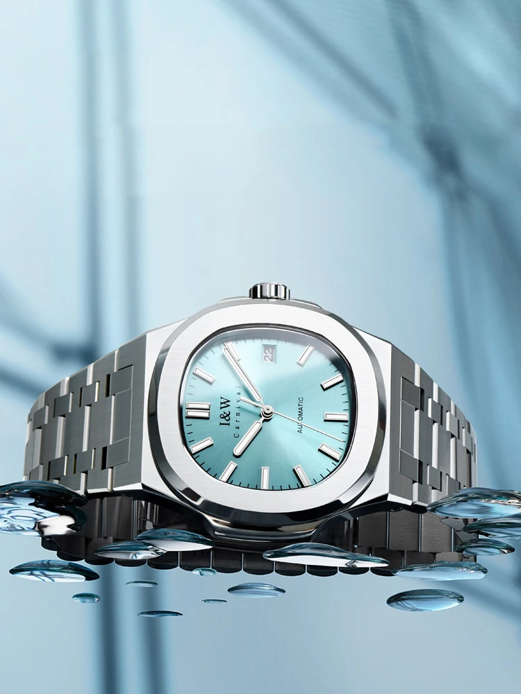 Reloj mecánico automático suizo IW SEIKO para hombre, cronógrafo