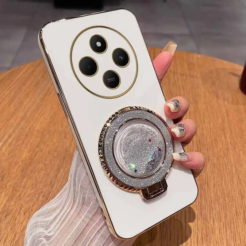 Enhanced Circular Support Plating Phone Case Cover