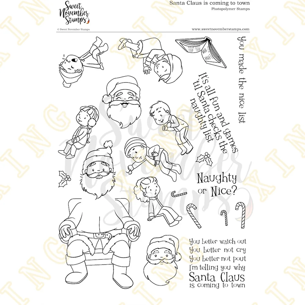 

Santa Claus Is Coming to Town Metal Cutting Dies Stamps Scrapbooking New Make Photo Album Card DIY Paper Embossing Craft Supplie