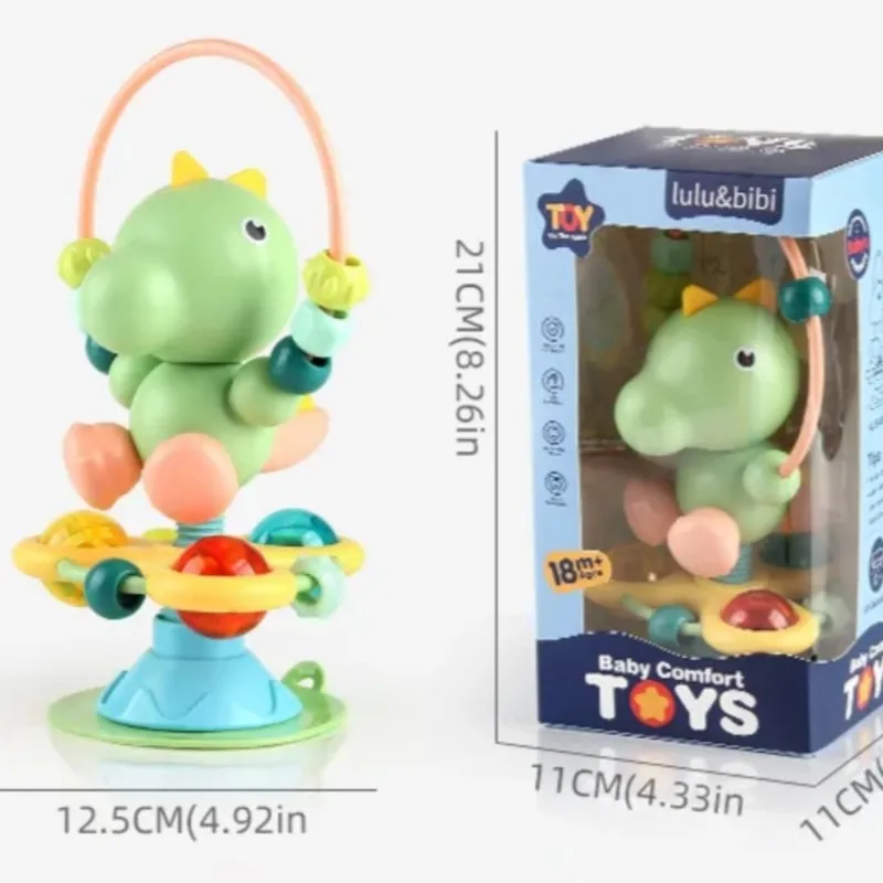 Baby cartoon soothing ringing toy fun sound effects nursery rhyme baby dining table suction cup puzzle early education toy 6