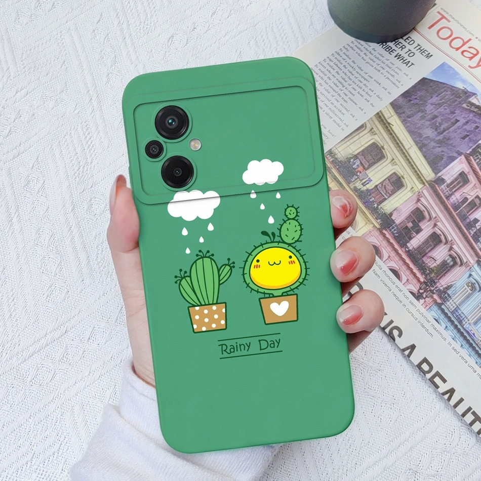 Astronaut Flower Soft Liquid Silicone Full Protection Anti-Drop Back Cover