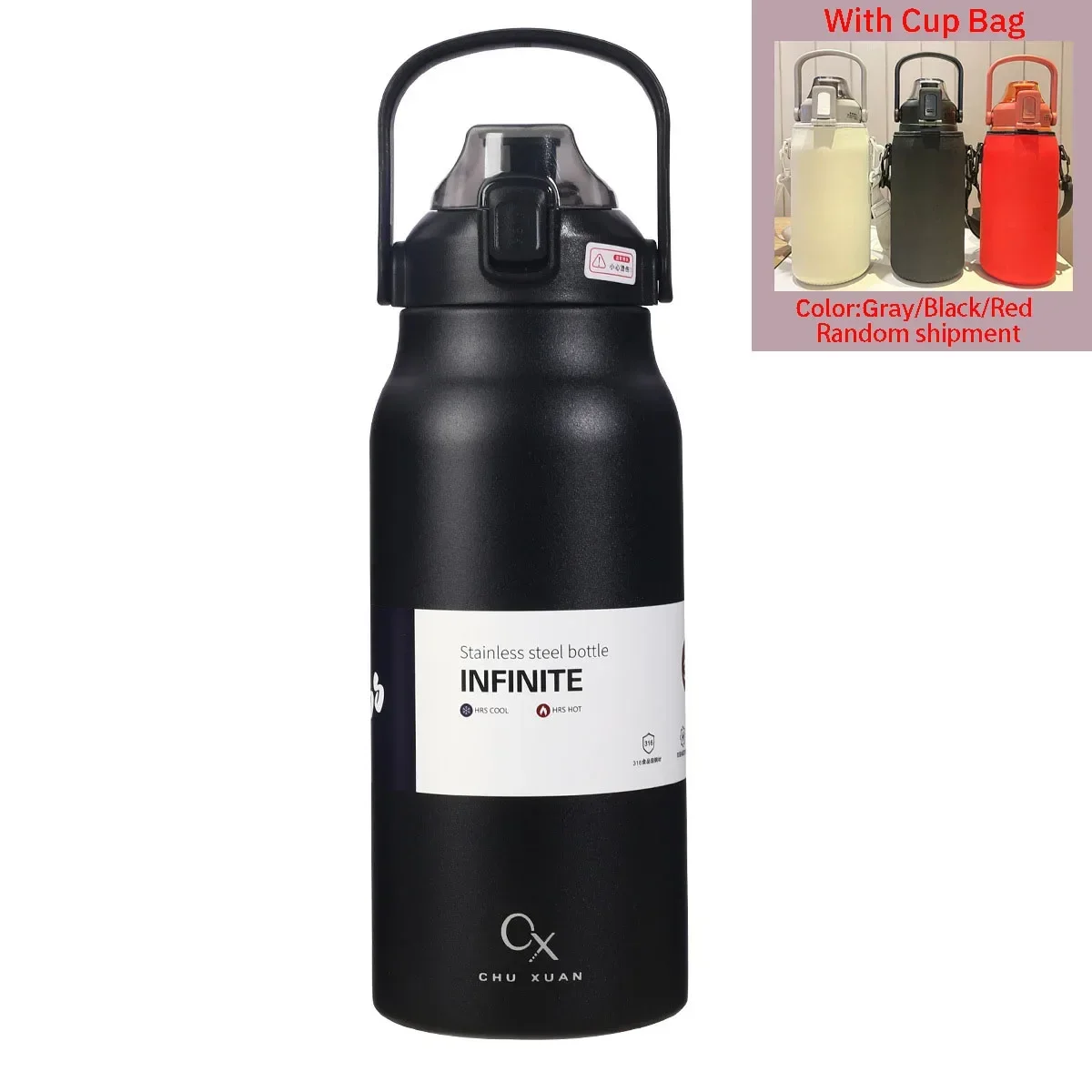Black-With Cup Bag