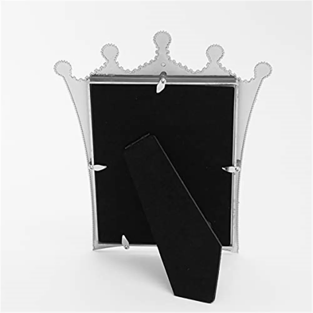6 Zoll/7 Zoll Kristall Bilderrahmen Dekoration Hochzeit Valentinstag Krone Diamant Perle Fotorahmen Büro Heimdekoration – Detail 5