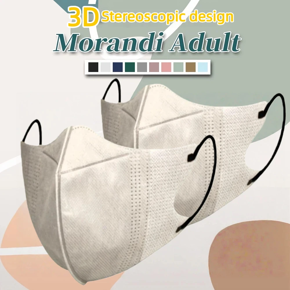 Vibrant 3D Disposable Face Masks - 4-Layer Protection with Enhanced Comfort Design, Ideal for Everyday Use and Bulk Purchase